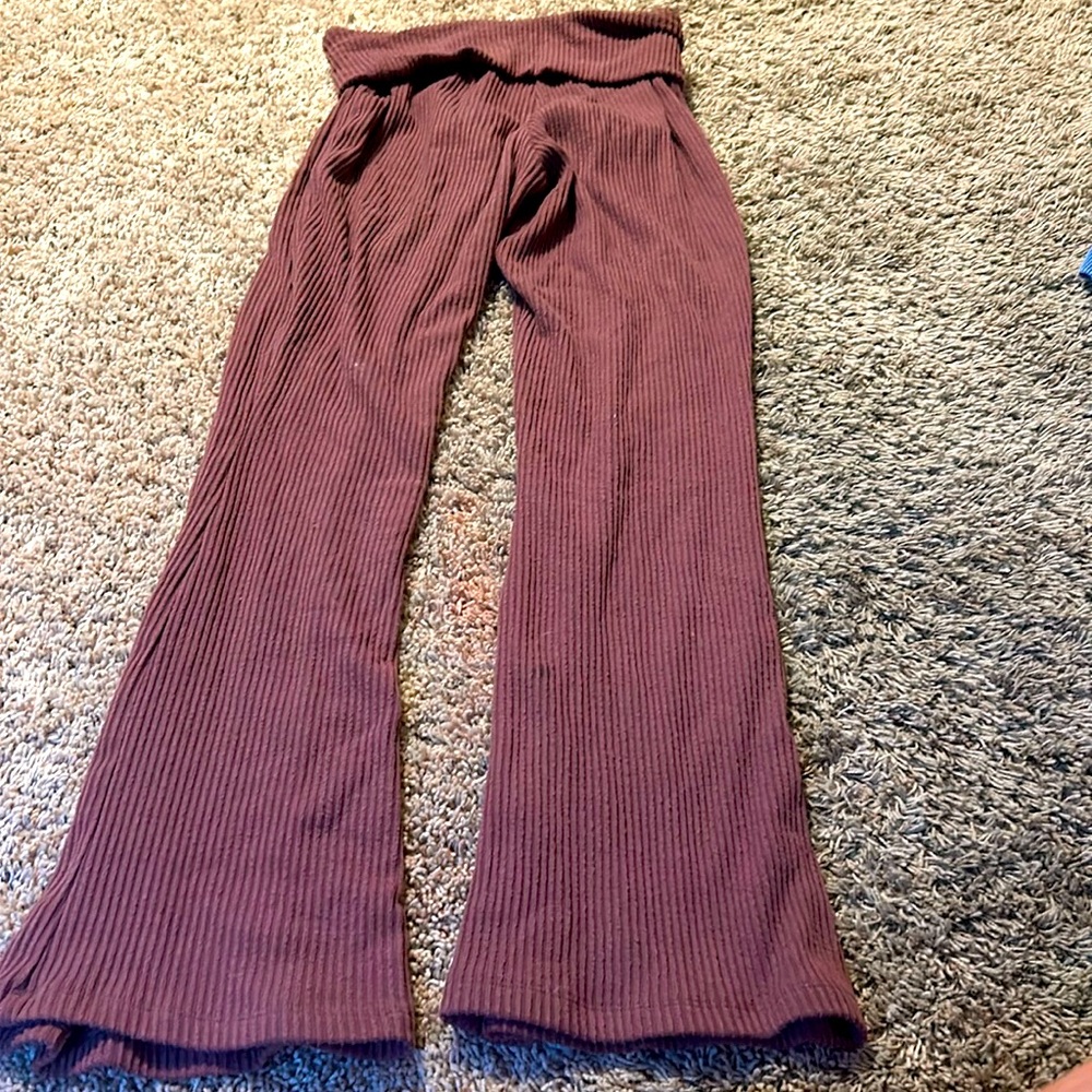 Pants purple soft flare